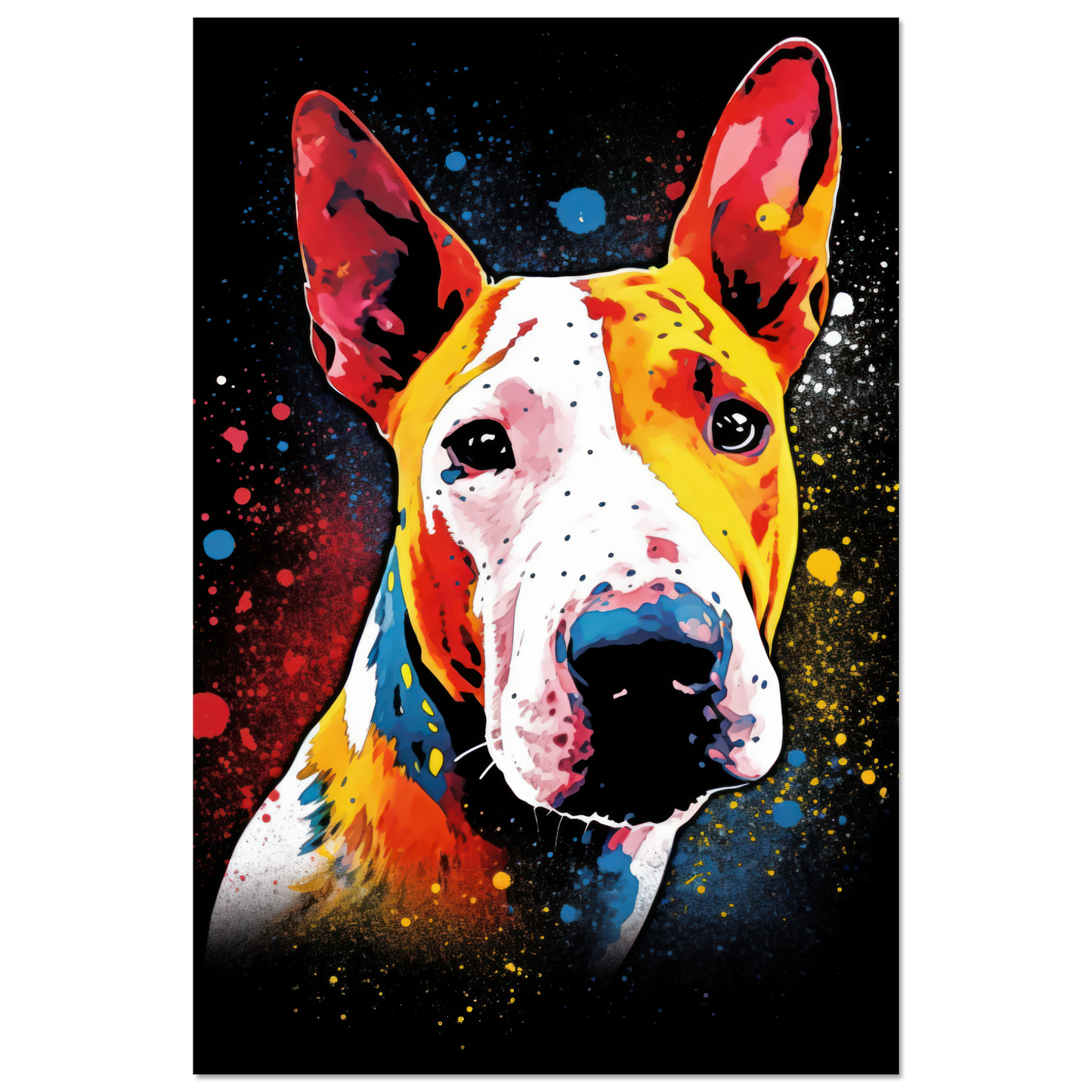 Bullterrier Pop-Art (DOG166)
