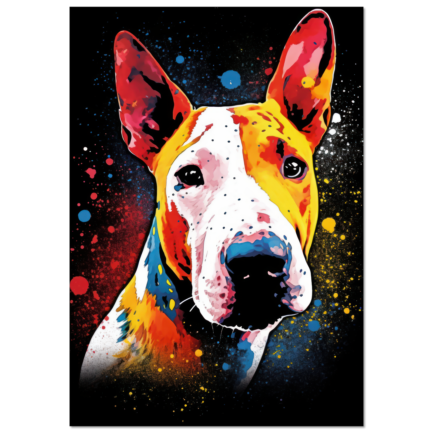 Bullterrier Pop-Art (DOG166)