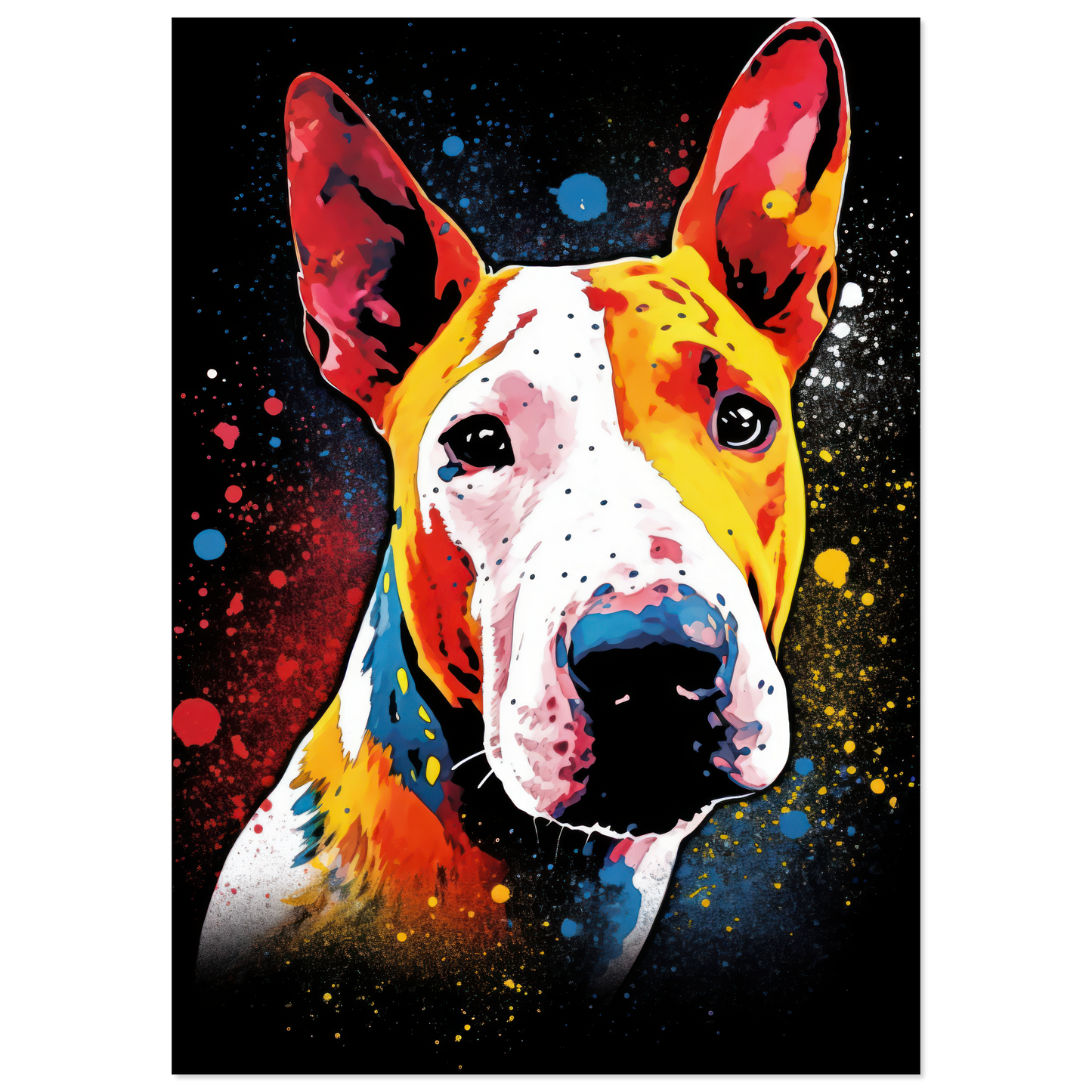 Bullterrier Pop-Art (DOG166)