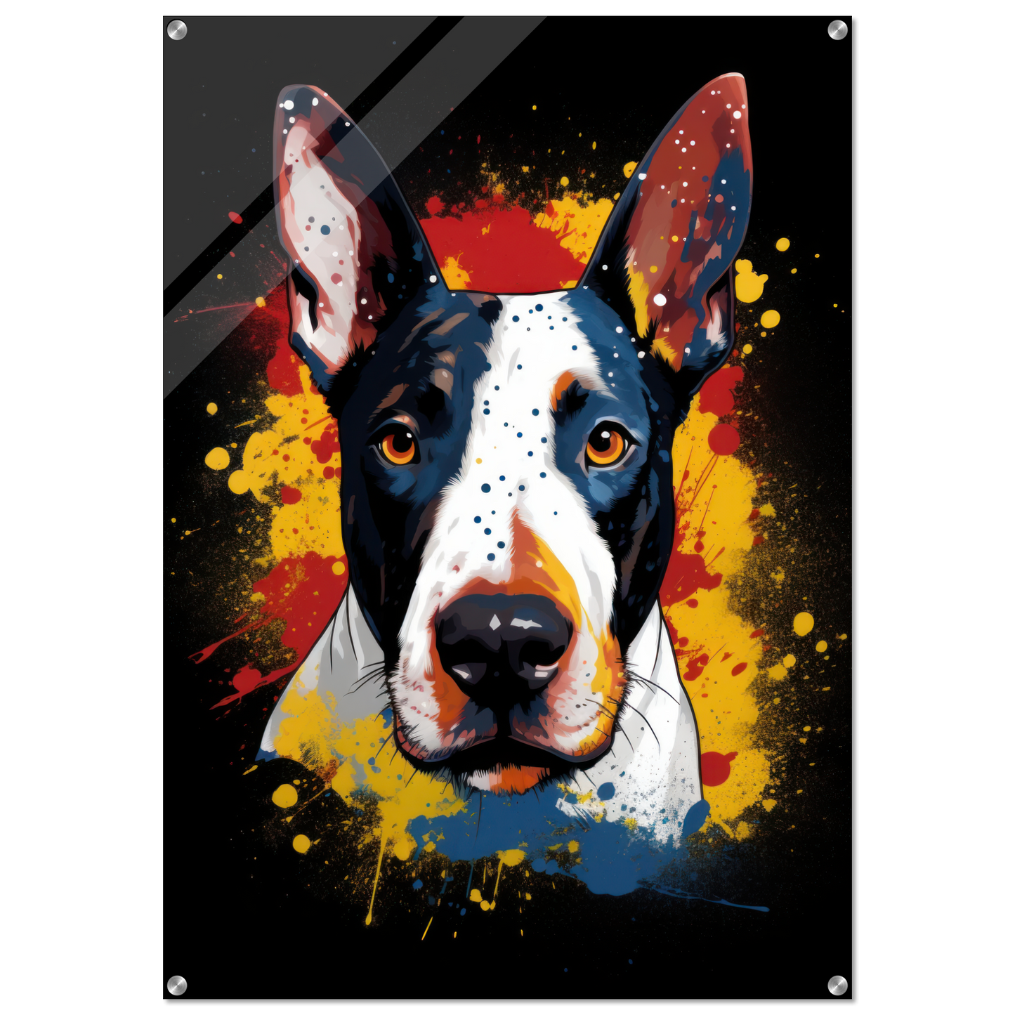 Bullterrier Pop-Art (DOG167)