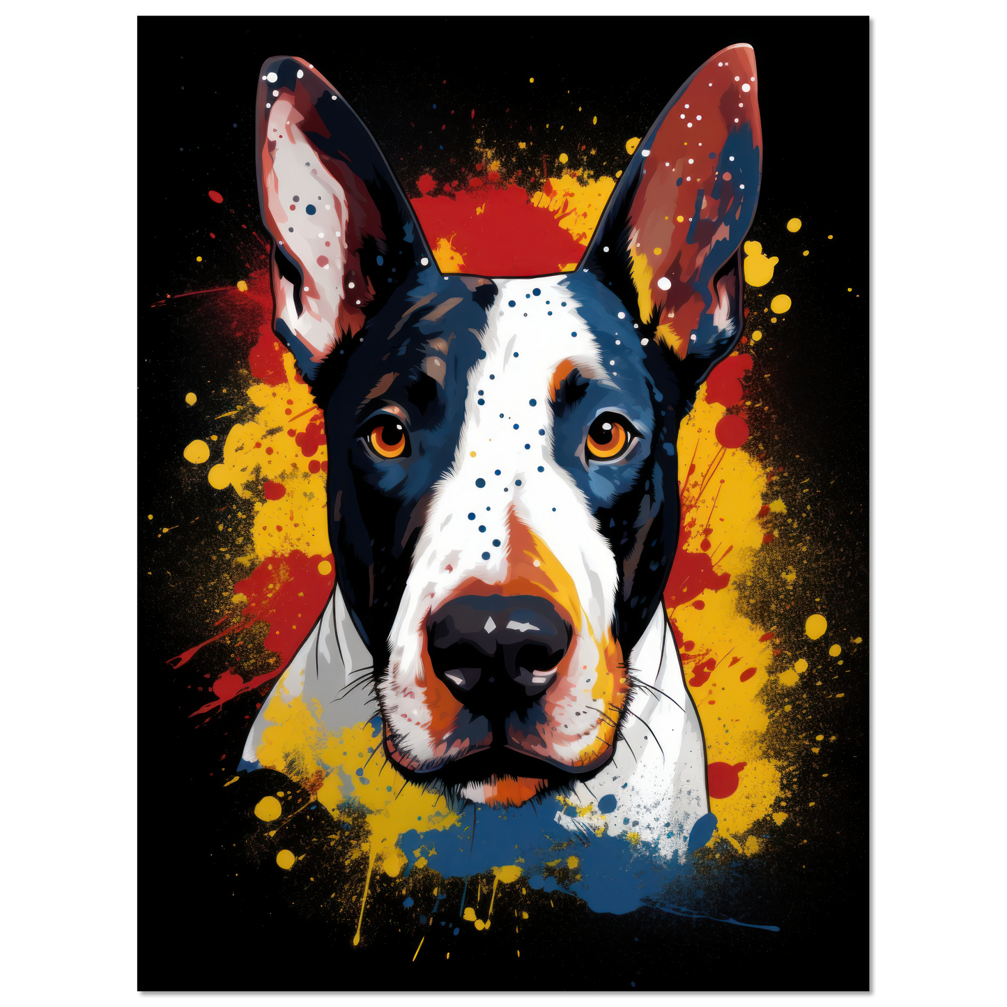 Bullterrier Pop-Art (DOG167)