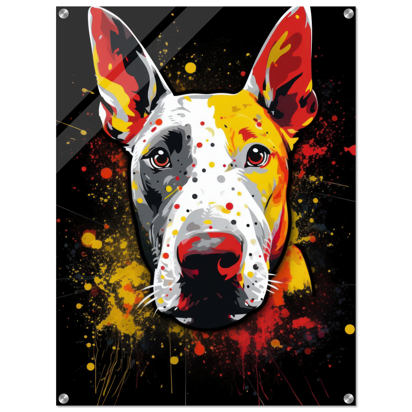 Bullterrier Pop-Art (DOG168)