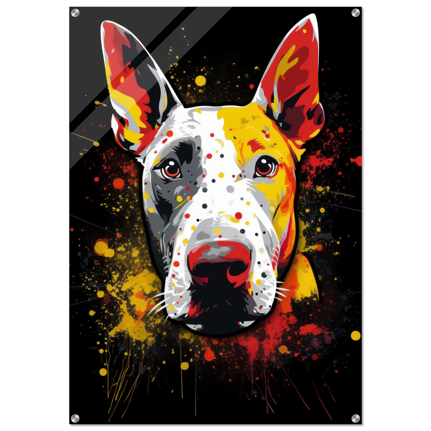 Bullterrier Pop-Art (DOG168)