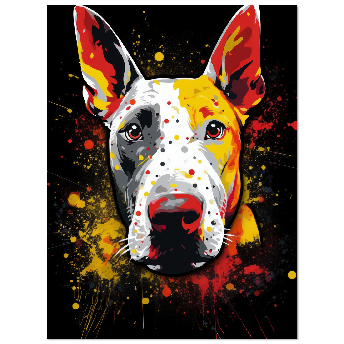 Bullterrier Pop-Art (DOG168)