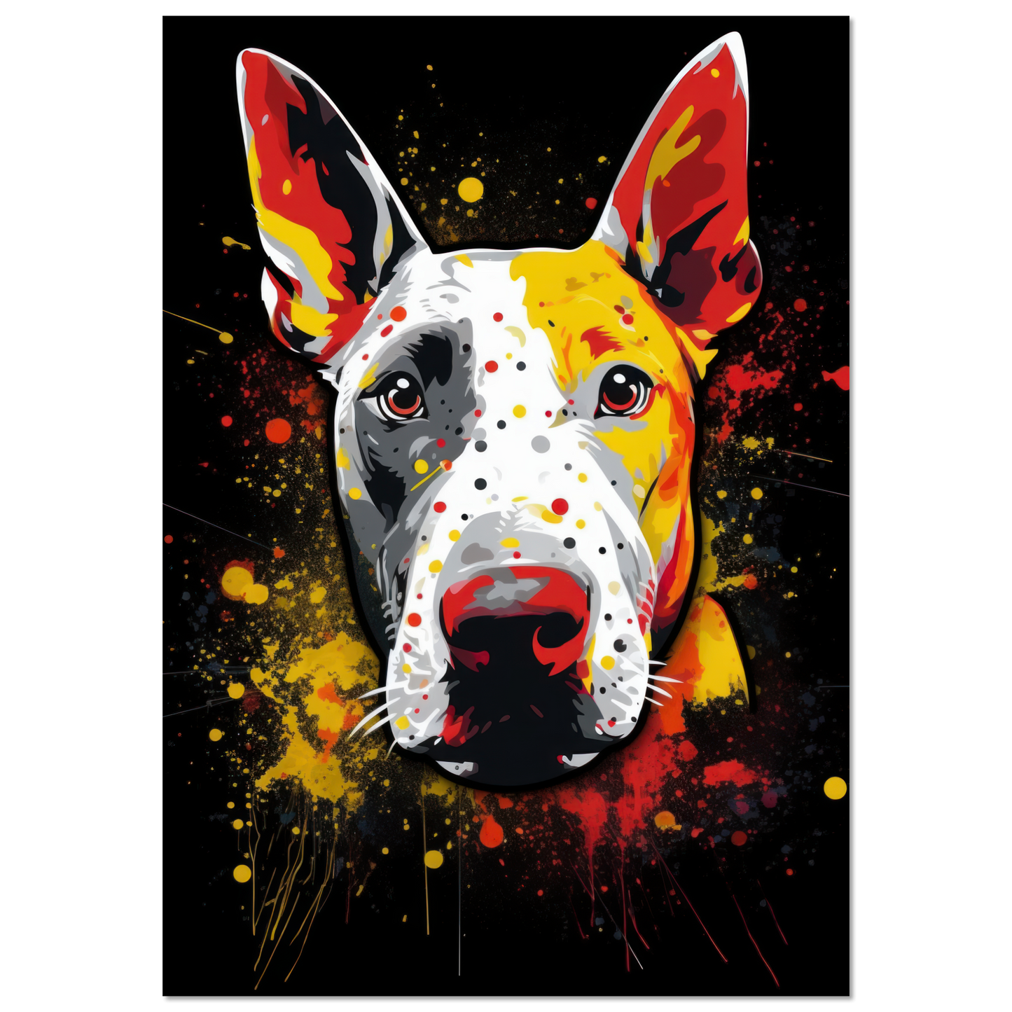 Bullterrier Pop-Art (DOG168)