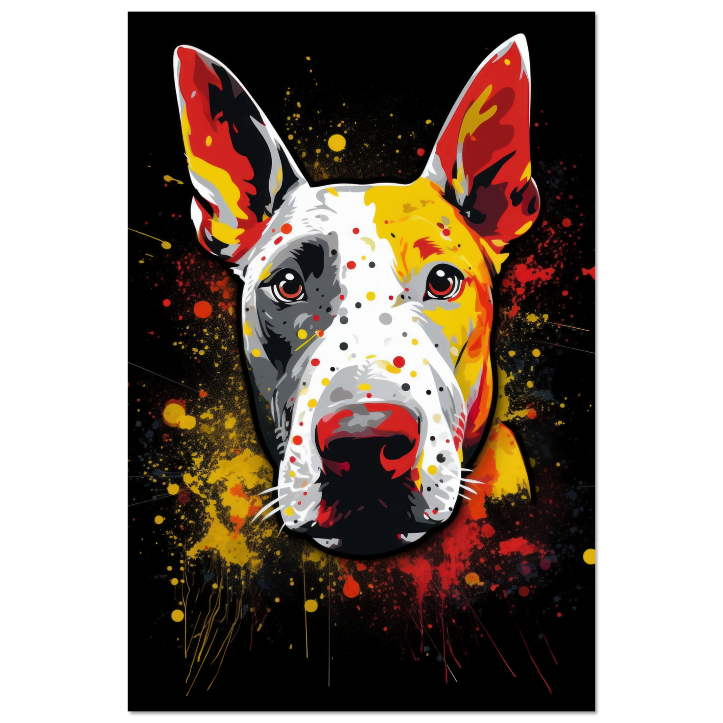 Bullterrier Pop-Art (DOG168)
