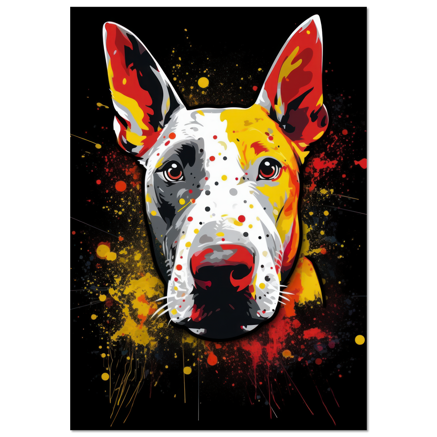 Bullterrier Pop-Art (DOG168)