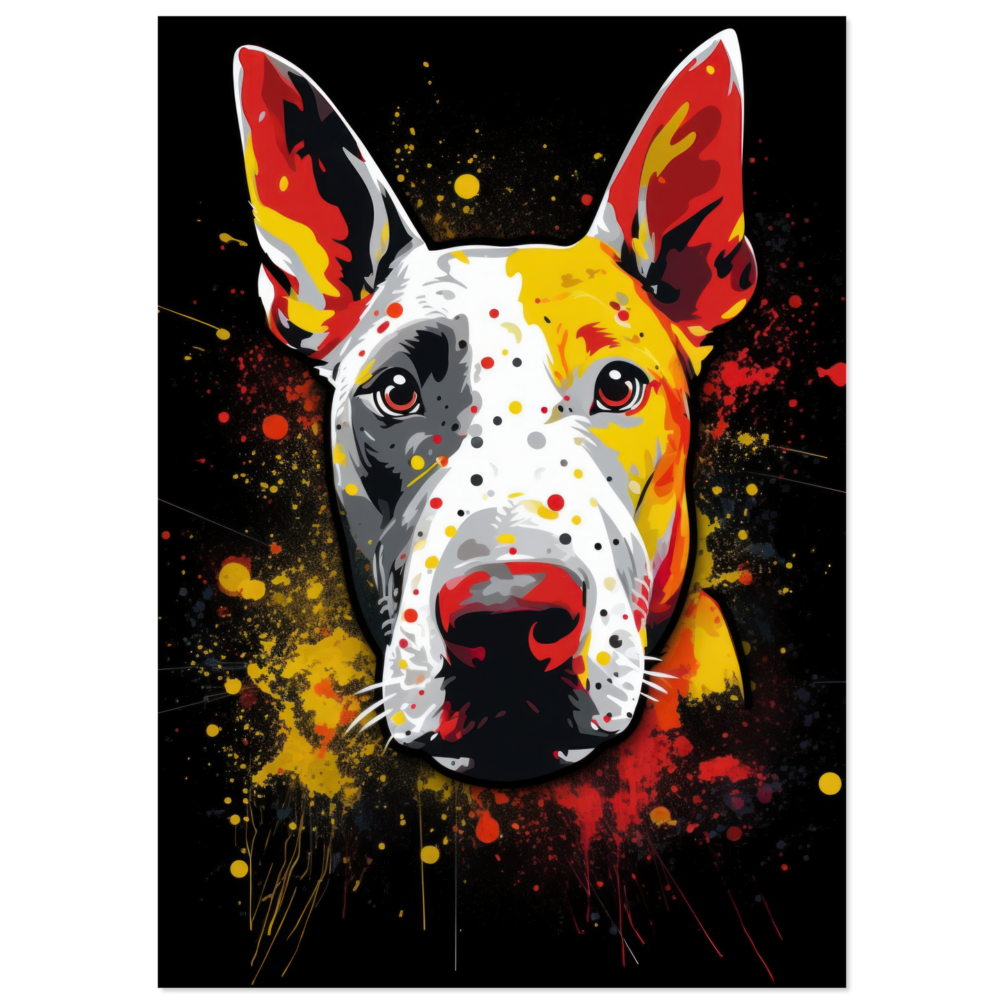 Bullterrier Pop-Art (DOG168)