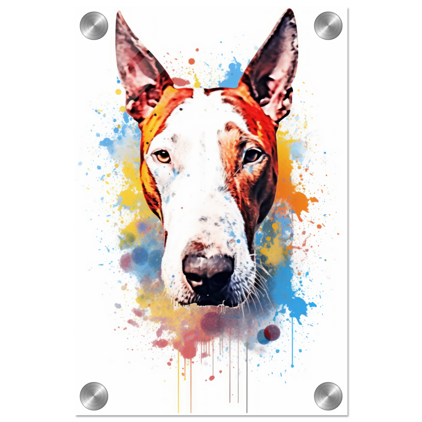 Bull terrier pop art (DOG169)