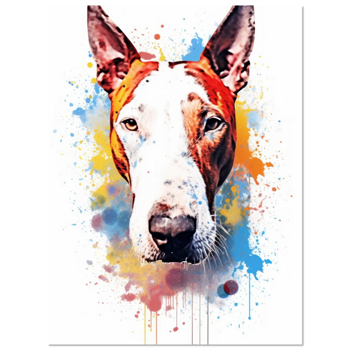 Bull terrier pop art (DOG169)