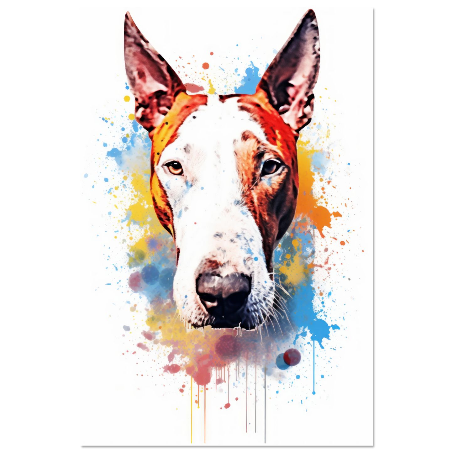Bull terrier pop art (DOG169)