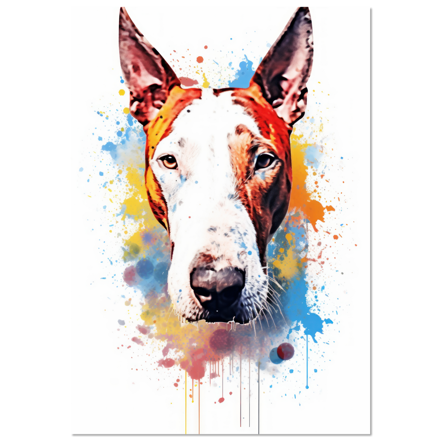 Bull terrier pop art (DOG169)