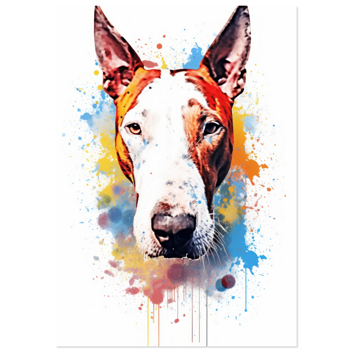 Bull terrier pop art (DOG169)