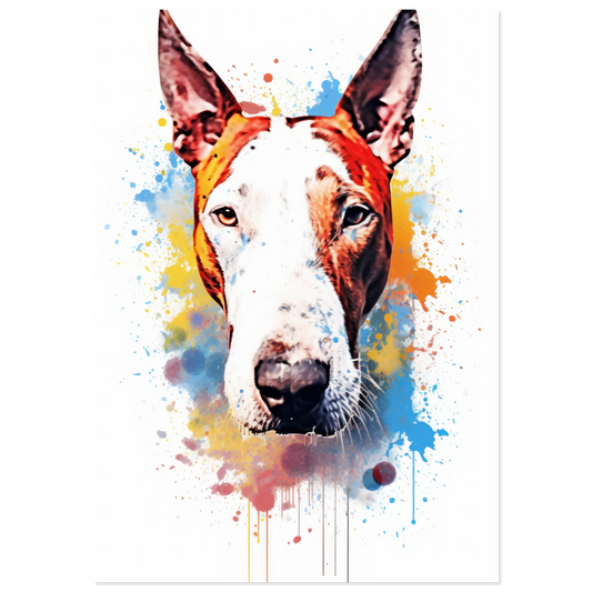 Bull terrier pop art (DOG169)