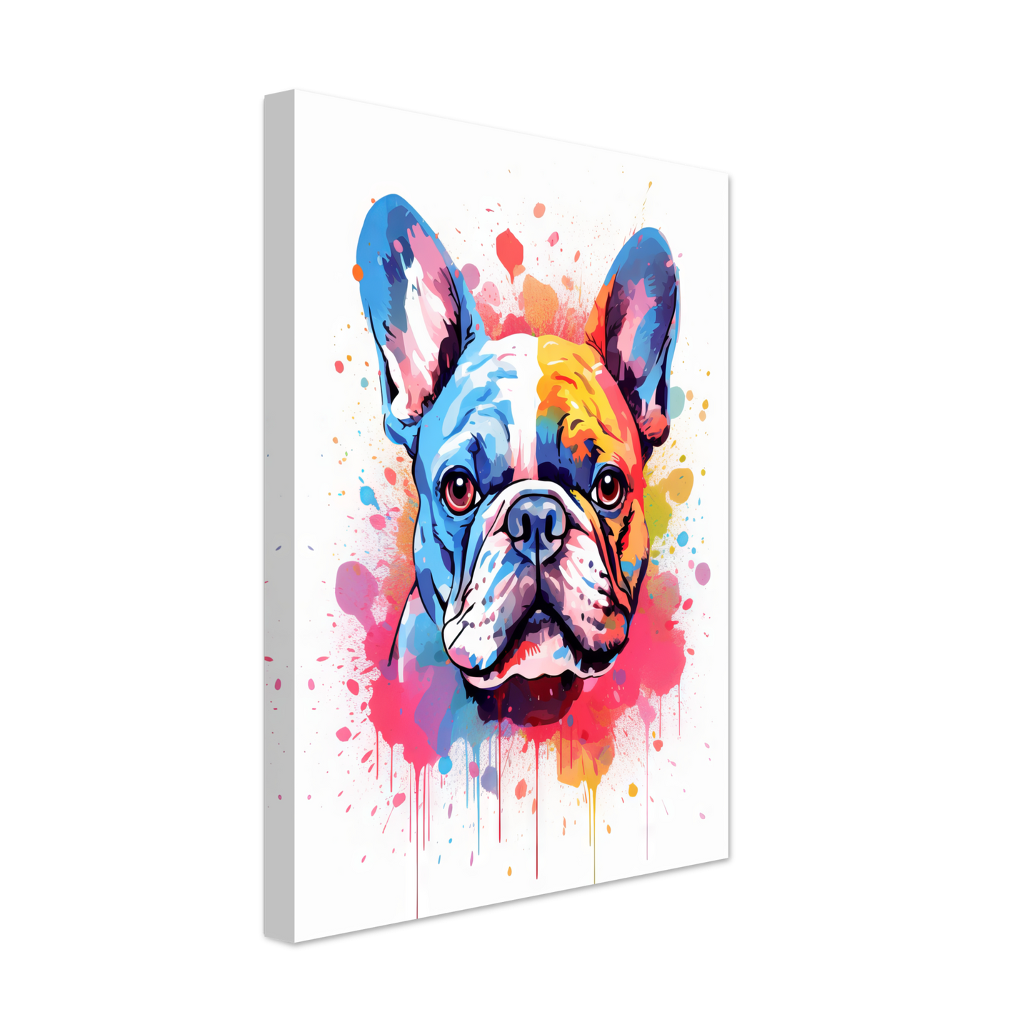 Hund Französische Bulldogge Pop-Art (DOG16)