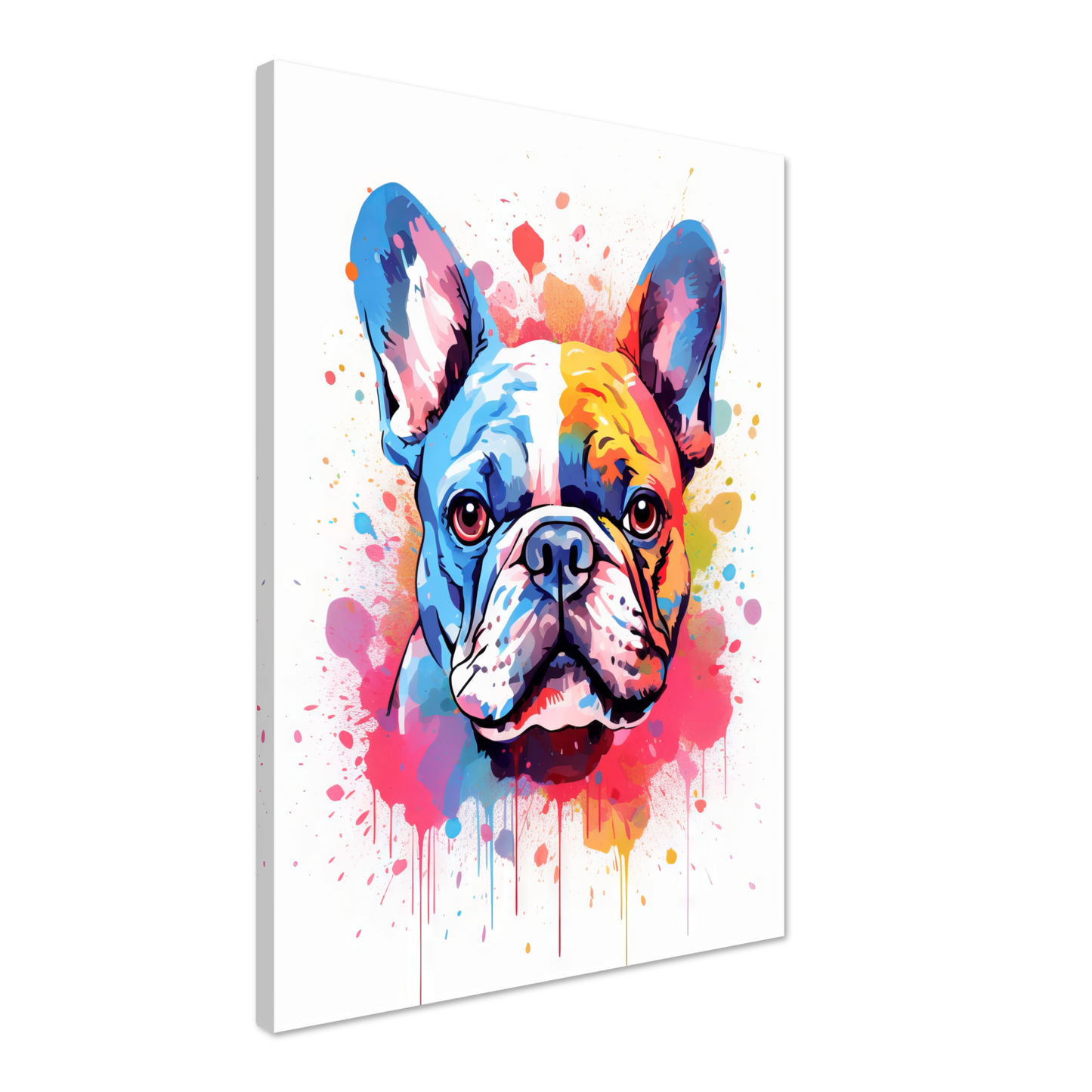 Hund Französische Bulldogge Pop-Art (DOG16)