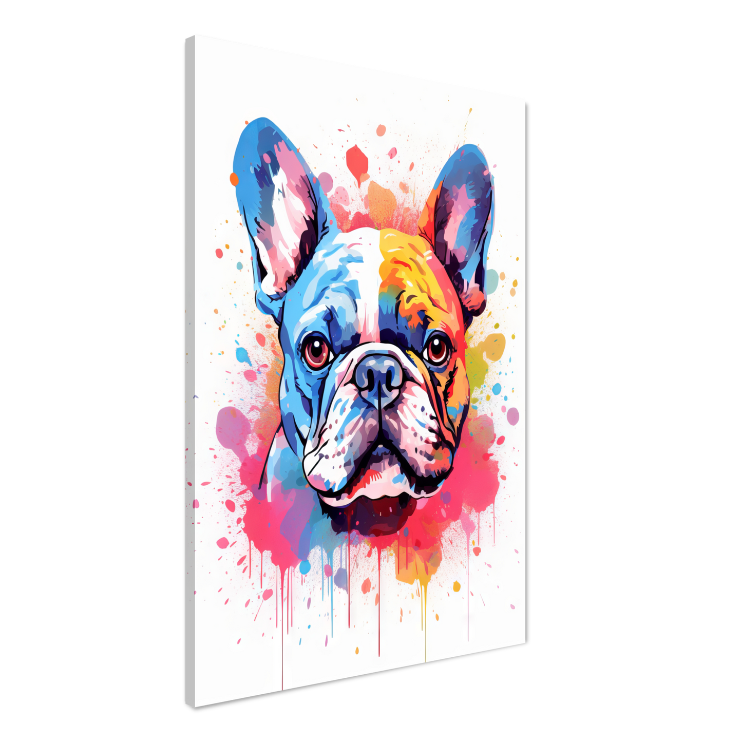 Hund Französische Bulldogge Pop-Art (DOG16)