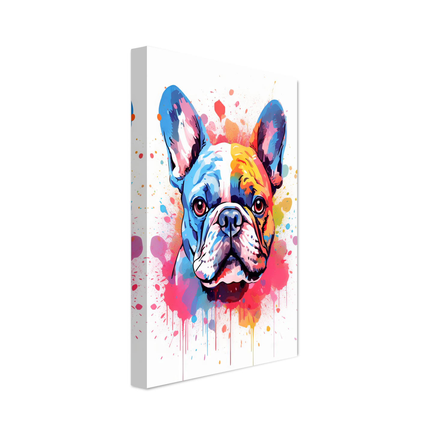 Hund Französische Bulldogge Pop-Art (DOG16)