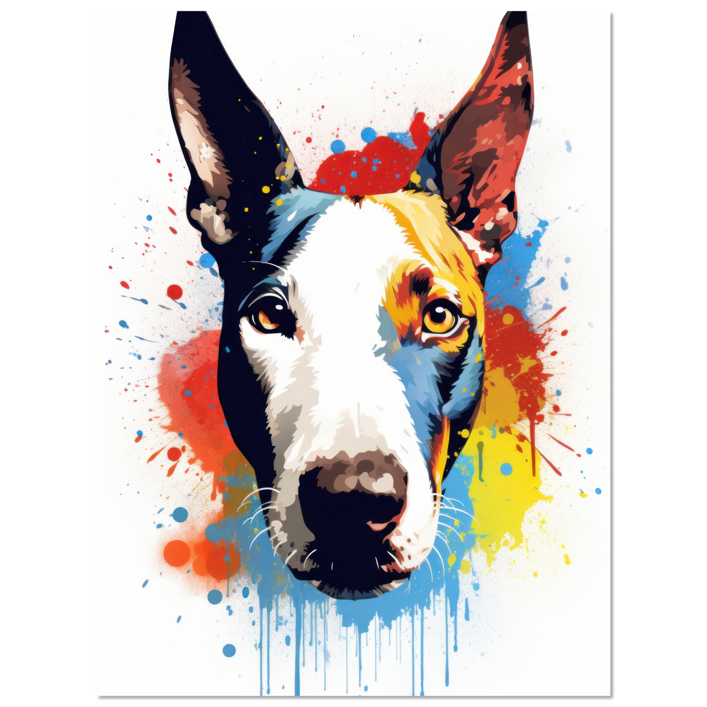Bullterrier Pop-Art (DOG170)