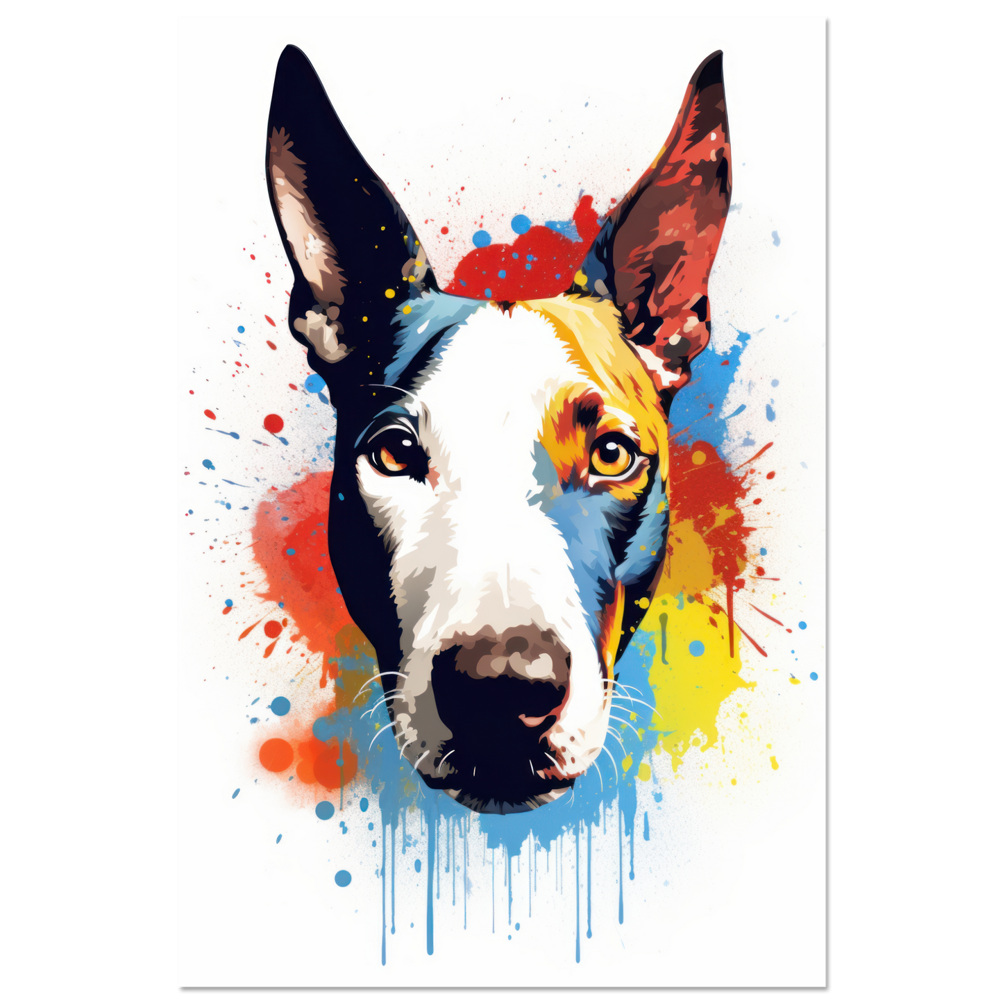 Bullterrier Pop-Art (DOG170)