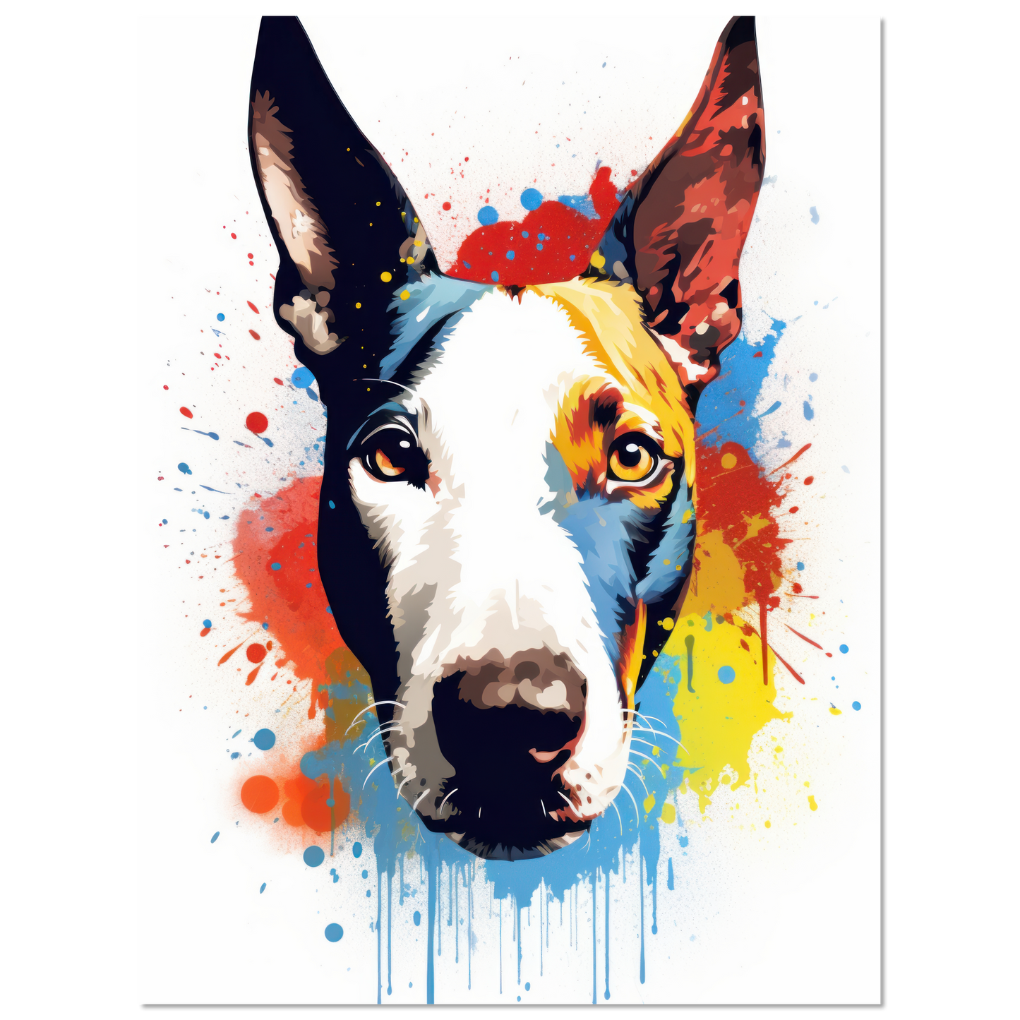 Bullterrier Pop-Art (DOG170)