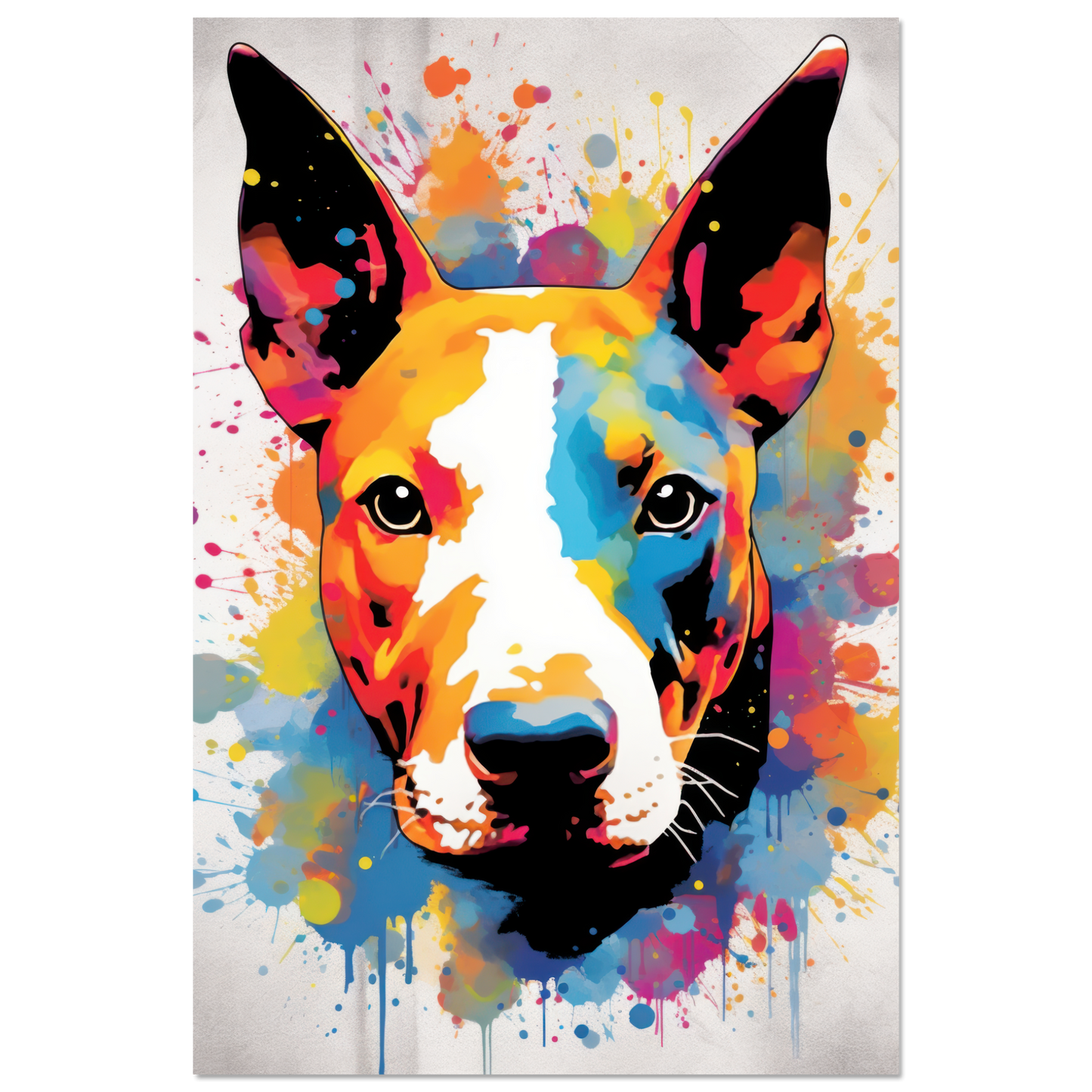 Bullterrier Pop-Art (DOG171)