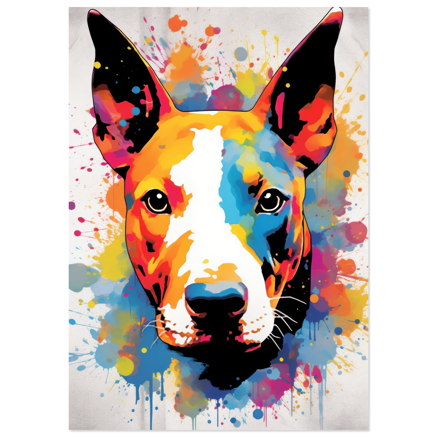 Bullterrier Pop-Art (DOG171)