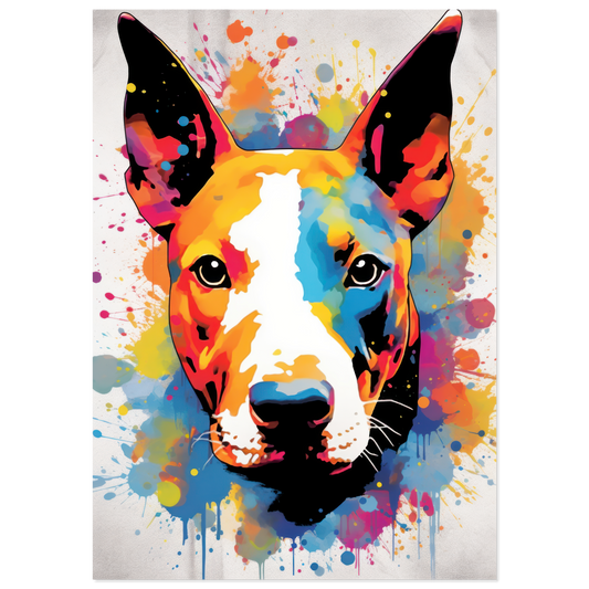 Bull terrier pop art (DOG171)