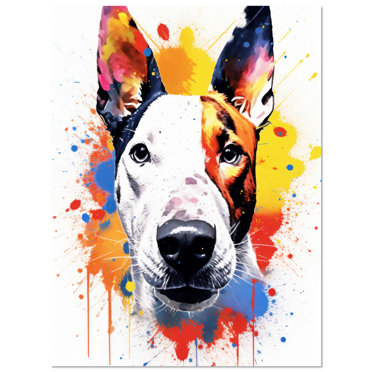 Bullterrier Pop-Art (DOG172)