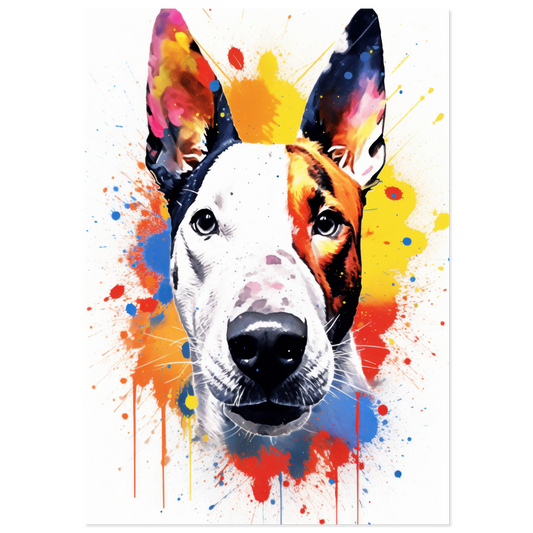 Bull terrier pop art (DOG172)