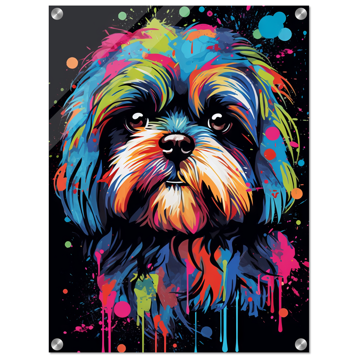 Hund Shih Tzu Pop-Art (DOG17)