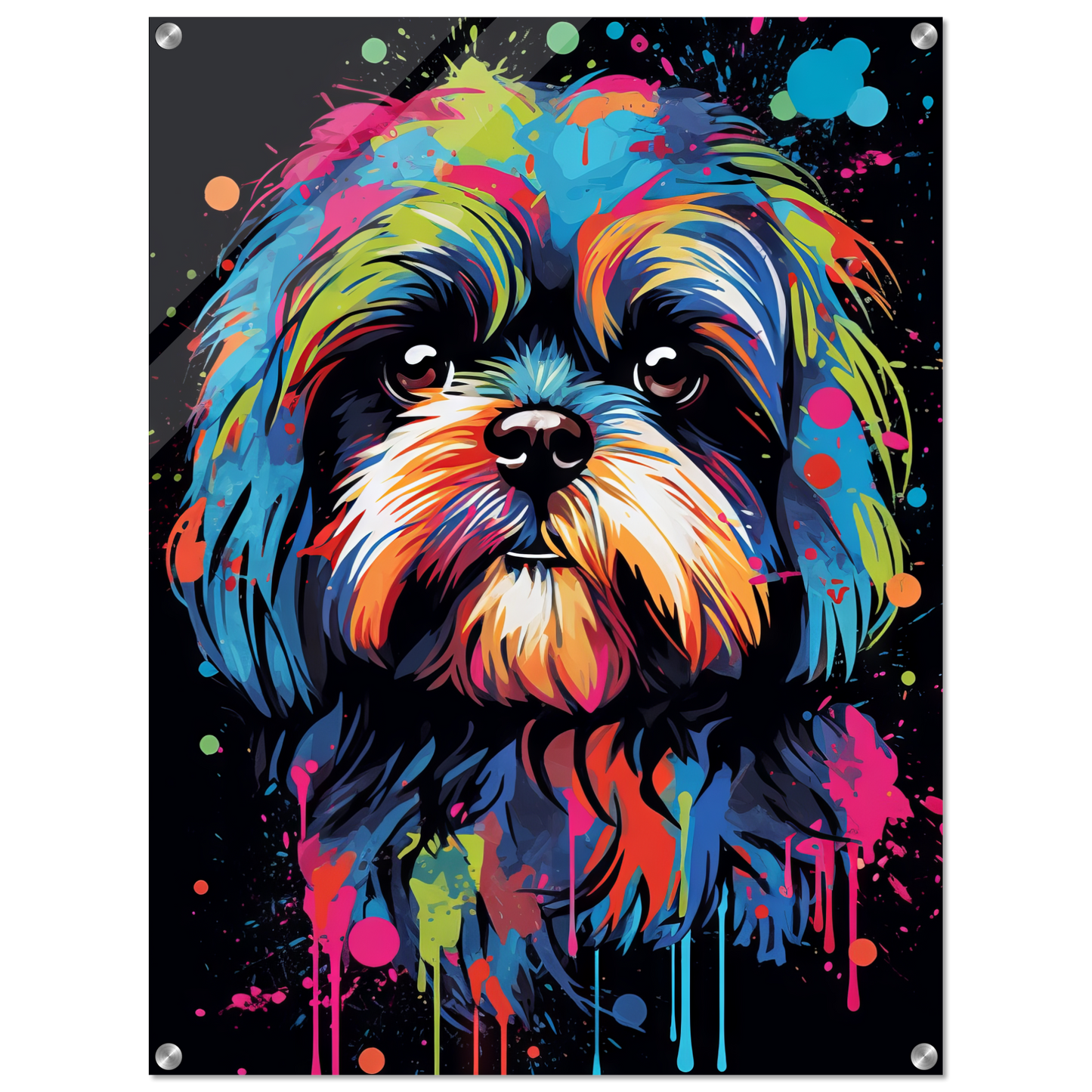 Hund Shih Tzu Pop-Art (DOG17)