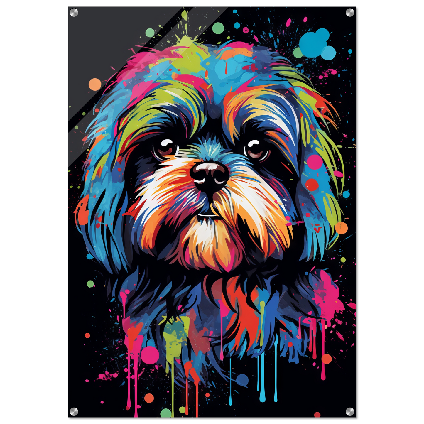 Hund Shih Tzu Pop-Art (DOG17)