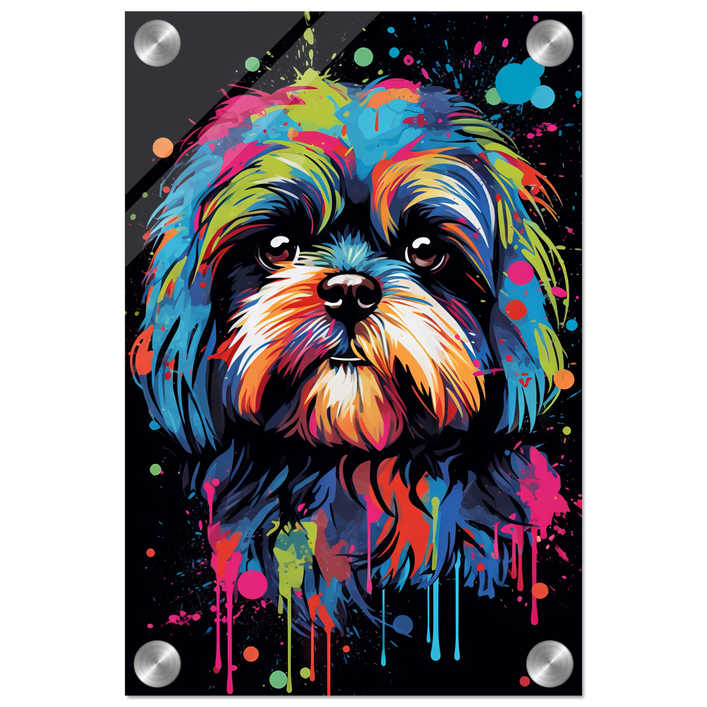 Hund Shih Tzu Pop-Art (DOG17)