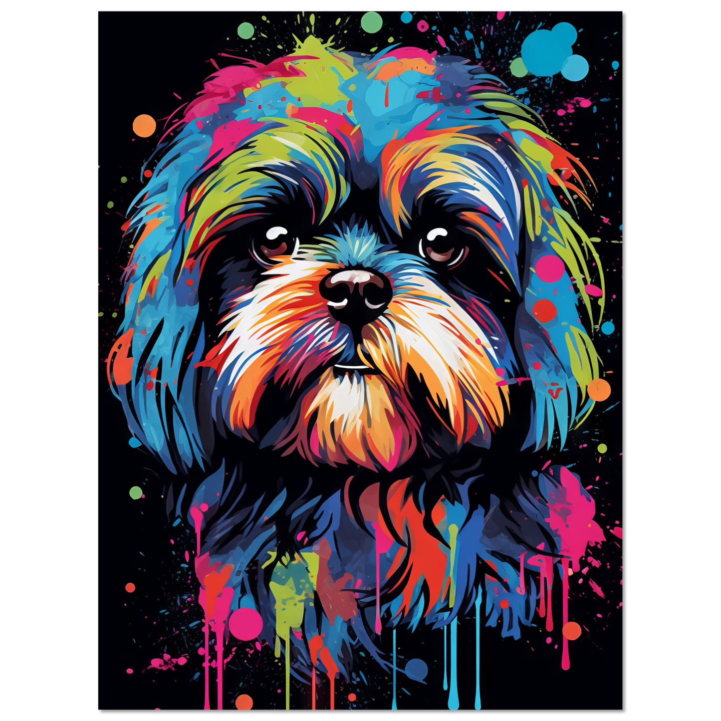 Hund Shih Tzu Pop-Art (DOG17)