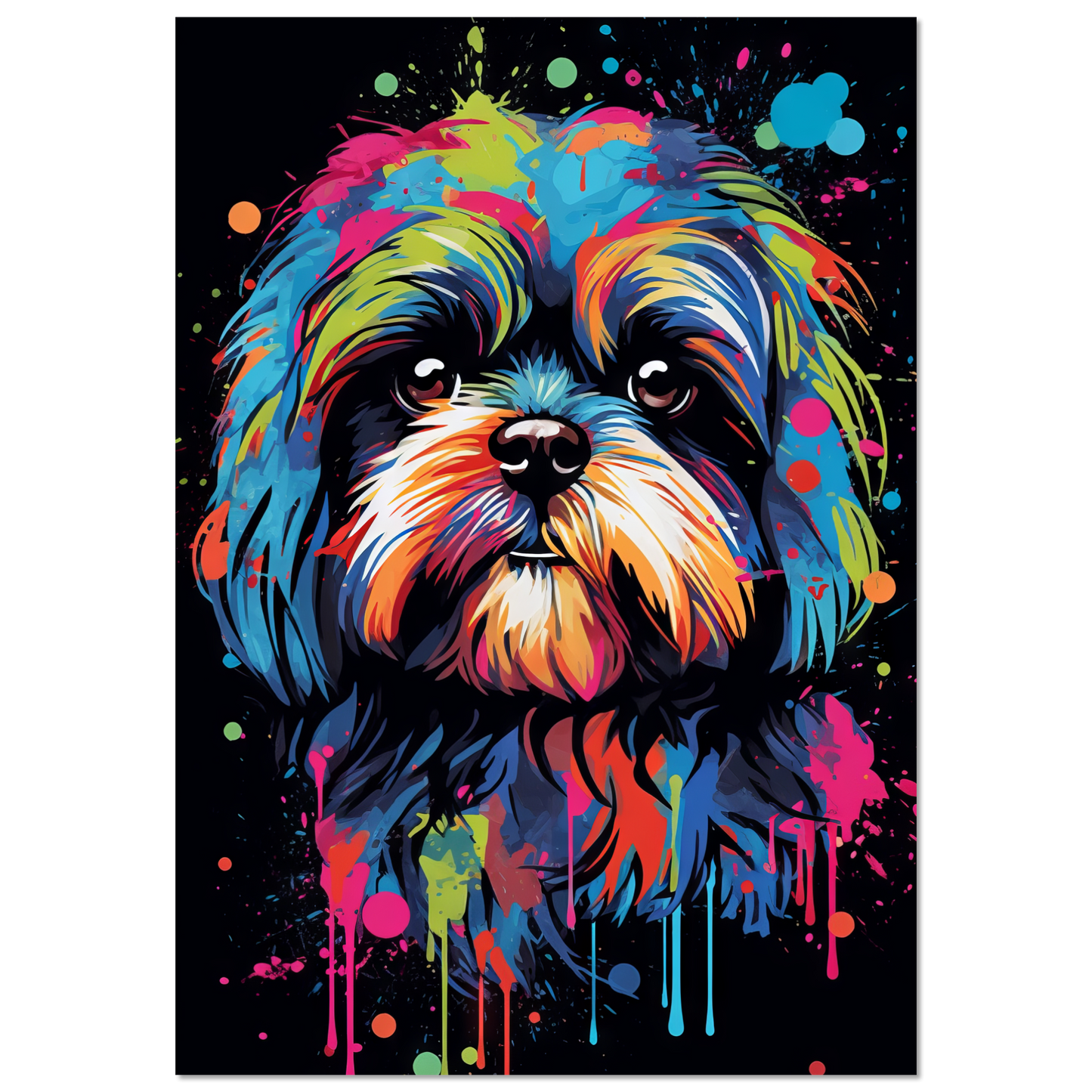 Hund Shih Tzu Pop-Art (DOG17)
