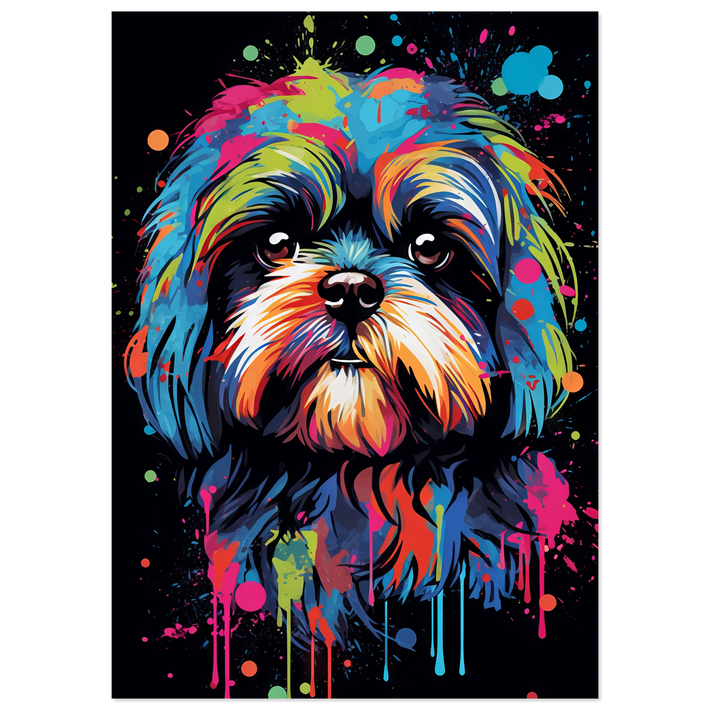 Hund Shih Tzu Pop-Art (DOG17)