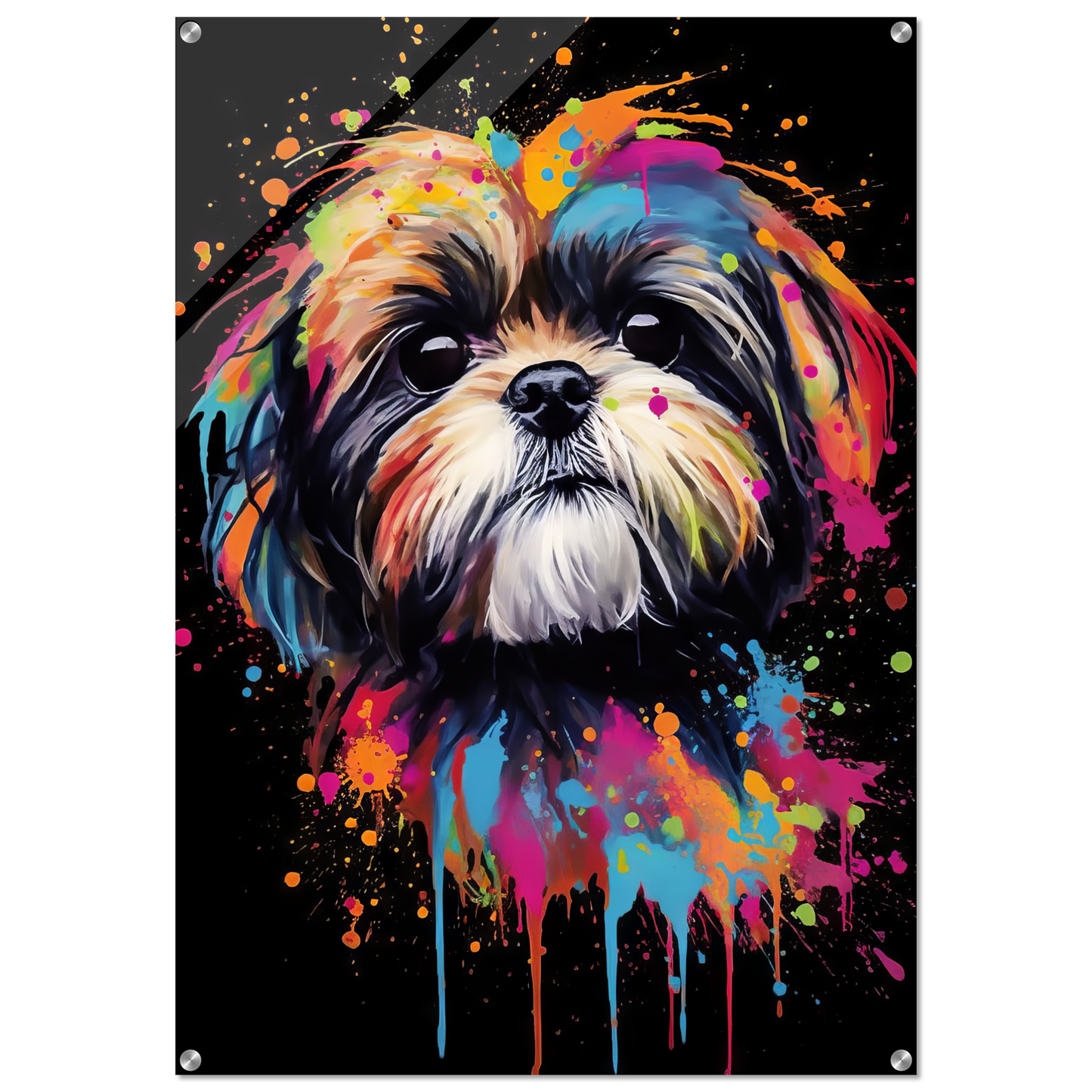 Hund Shih Tzu Pop-Art (DOG18)