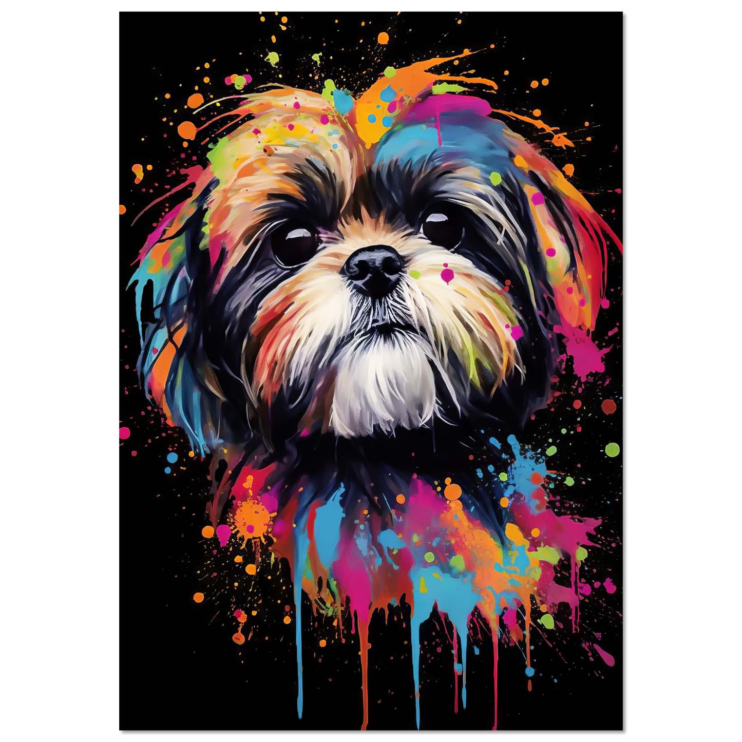 Hund Shih Tzu Pop-Art (DOG18)