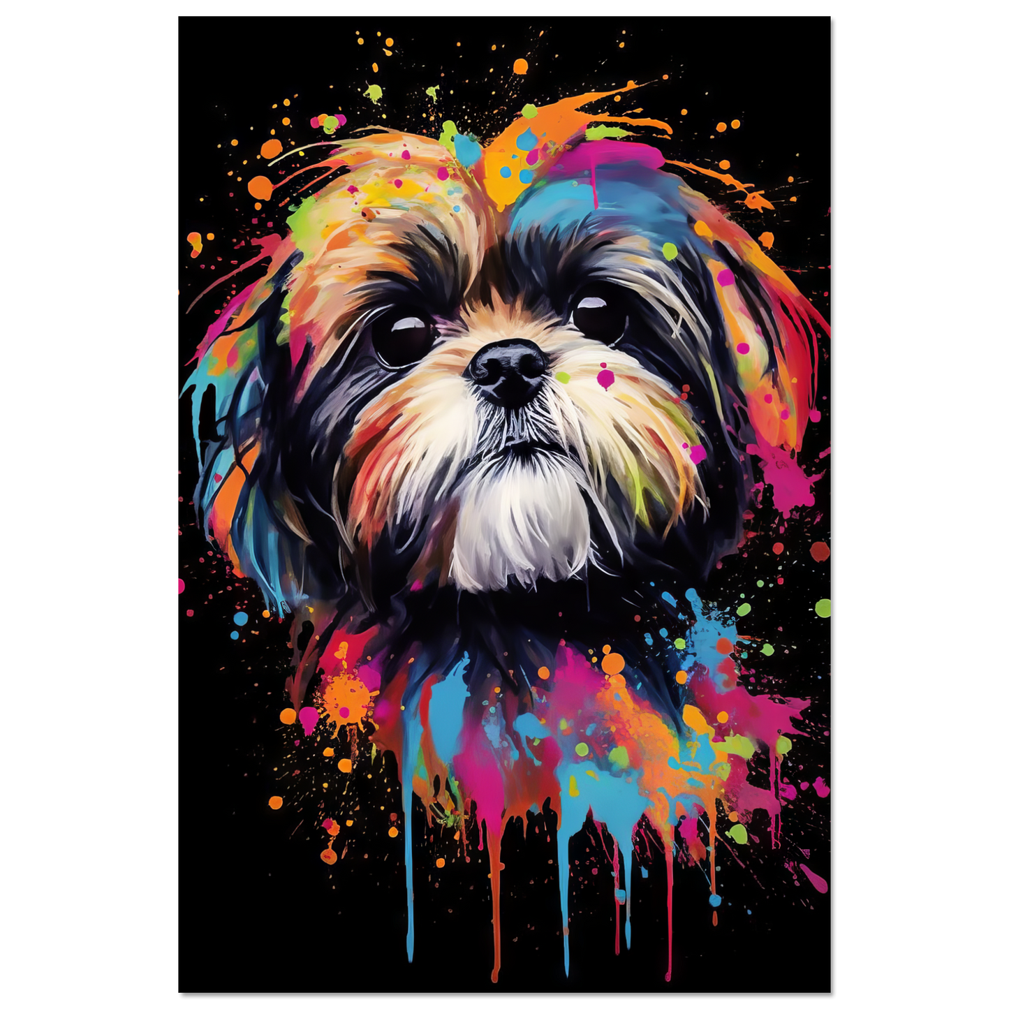 Hund Shih Tzu Pop-Art (DOG18)