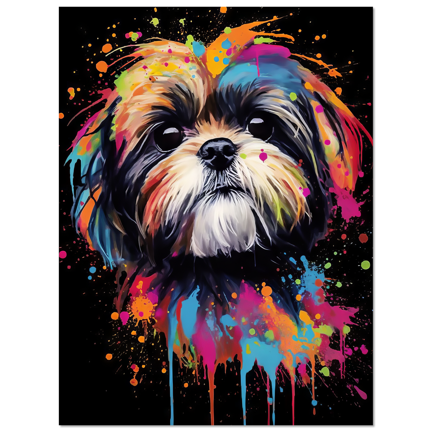 Hund Shih Tzu Pop-Art (DOG18)