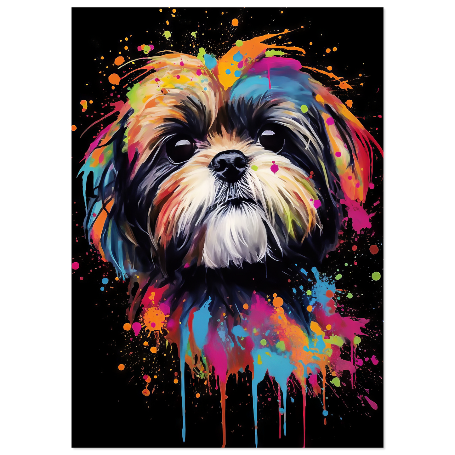 Hund Shih Tzu Pop-Art (DOG18)
