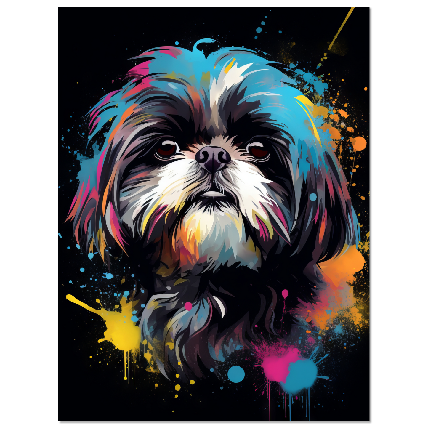 Hund Shih Tzu Pop-Art (DOG19)