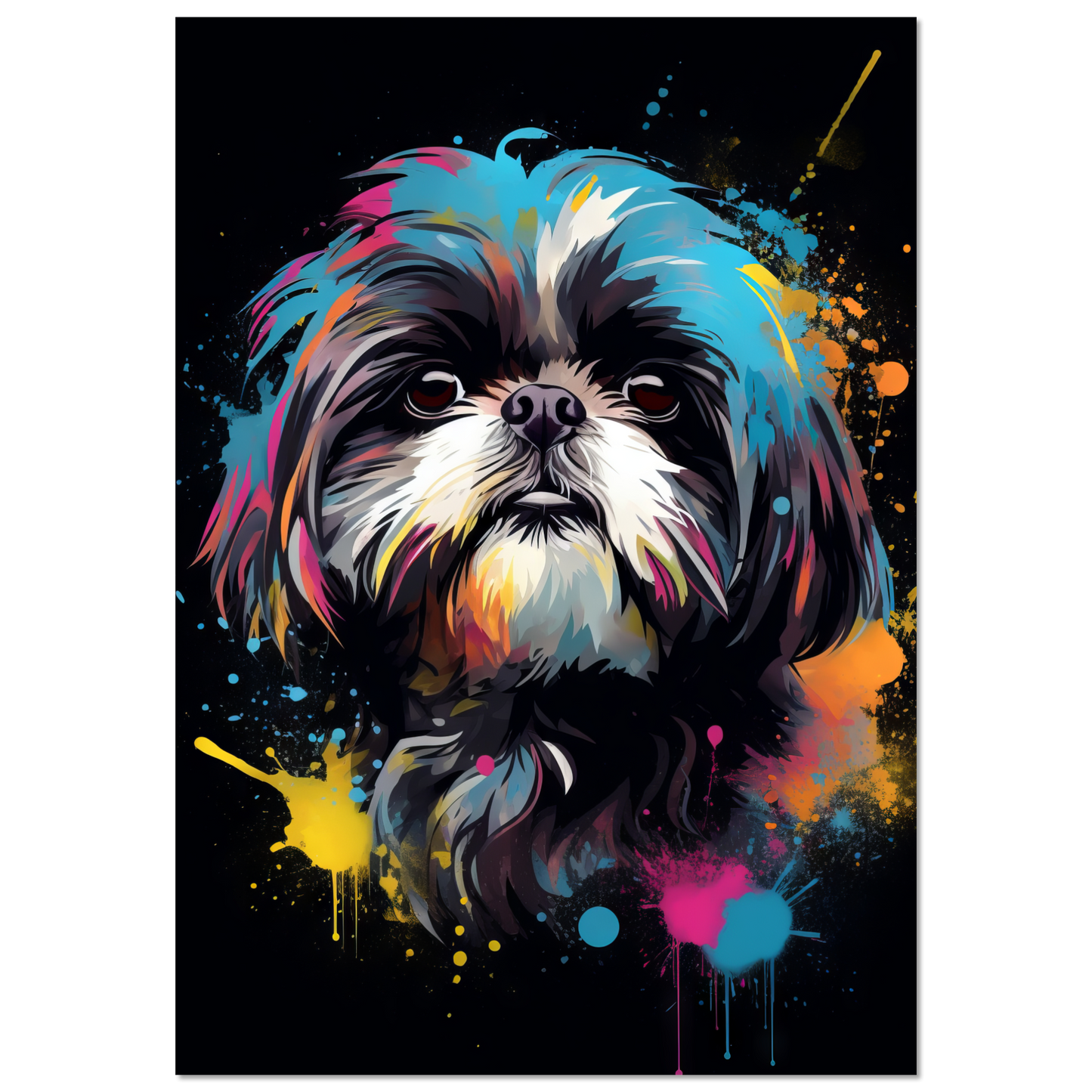 Hund Shih Tzu Pop-Art (DOG19)