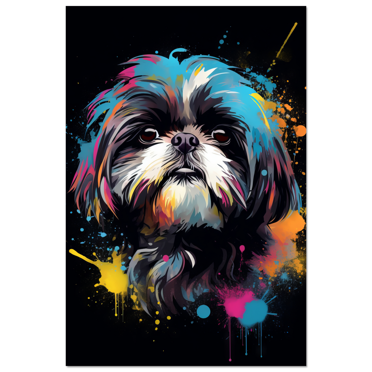 Hund Shih Tzu Pop-Art (DOG19)