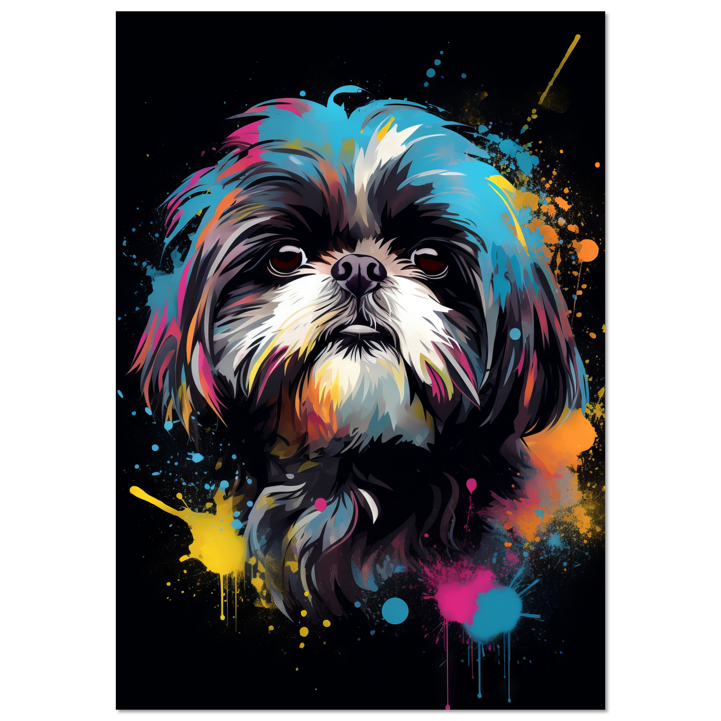 Hund Shih Tzu Pop-Art (DOG19)