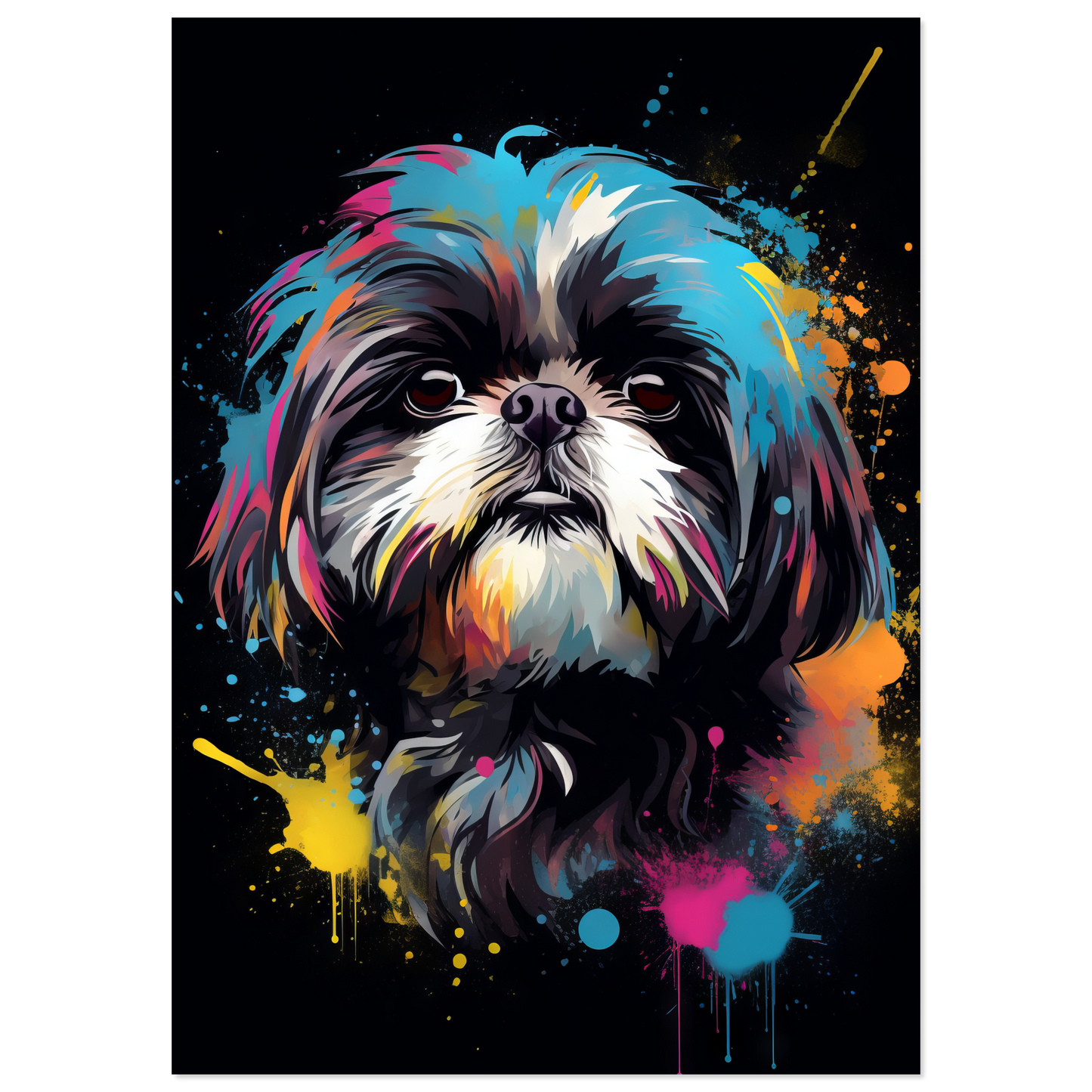 Hund Shih Tzu Pop-Art (DOG19)