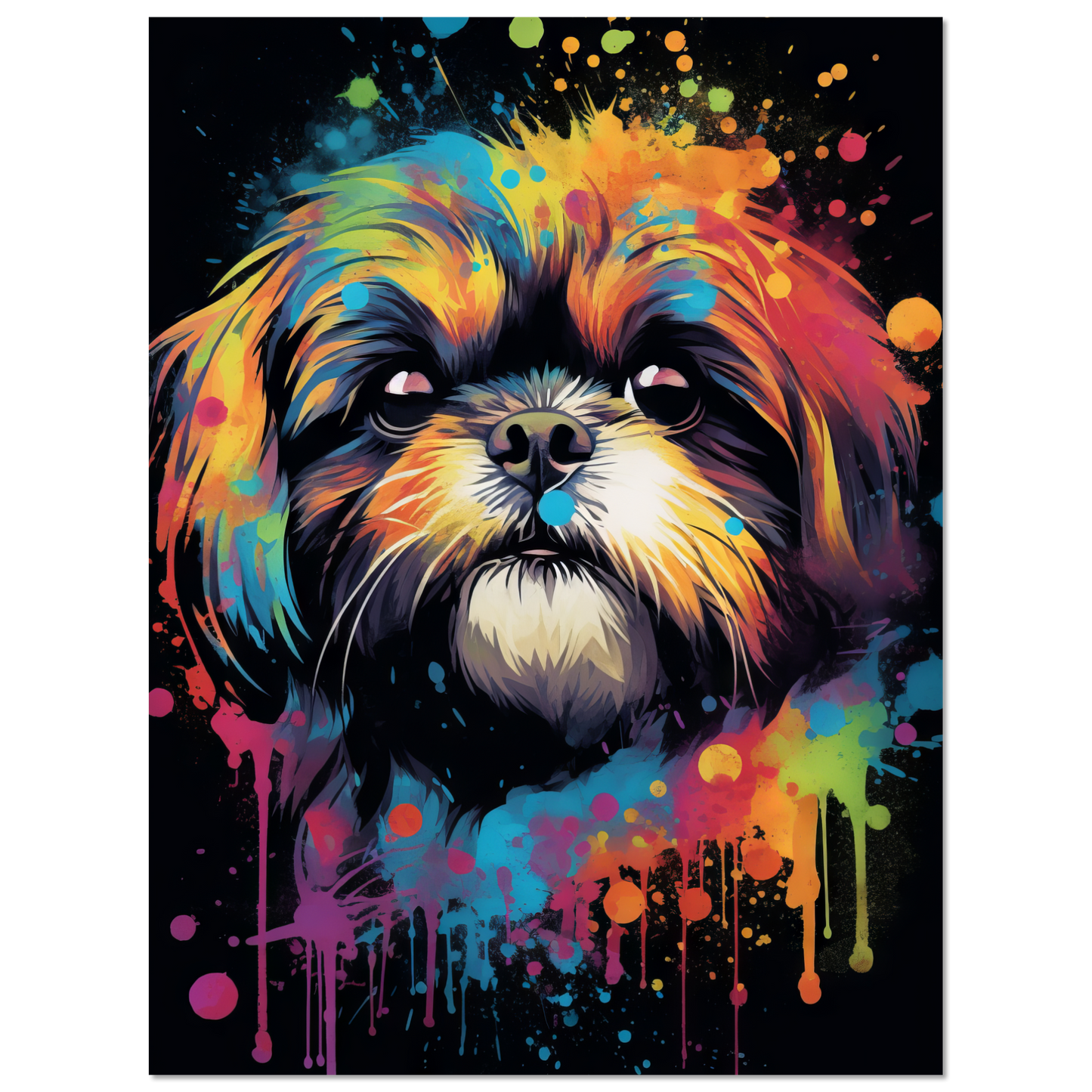 Hund Shih Tzu Pop-Art (DOG20)