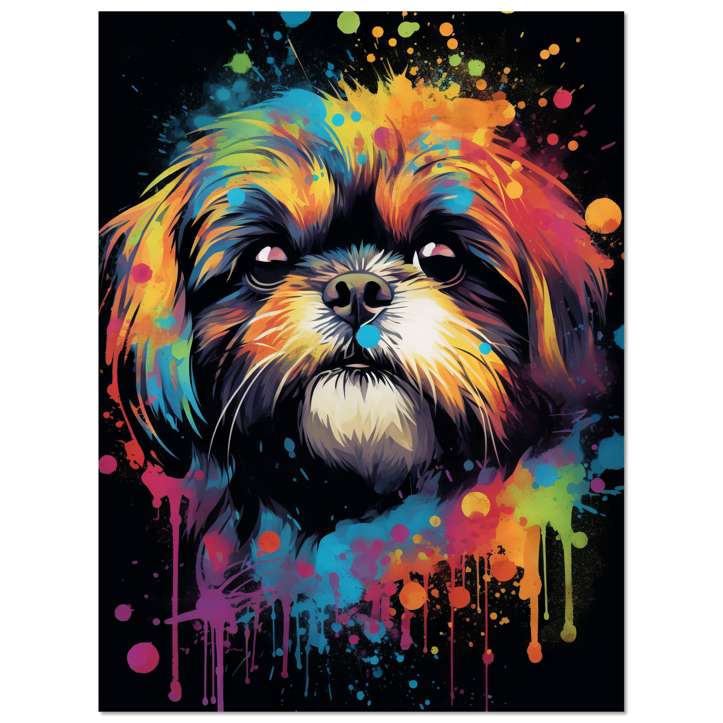 Hund Shih Tzu Pop-Art (DOG20)
