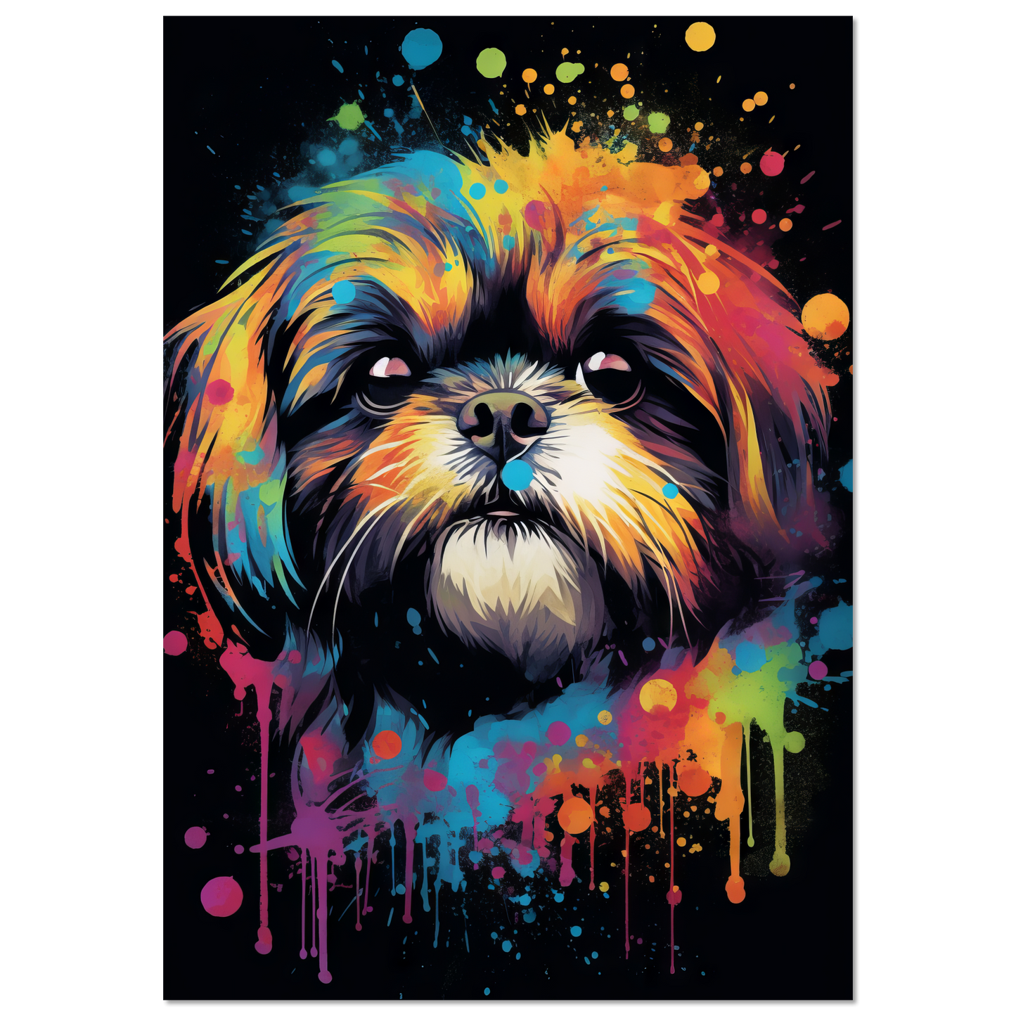 Hund Shih Tzu Pop-Art (DOG20)